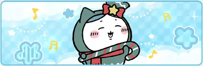 ハチワレ（クリスマス）(プロフカード)