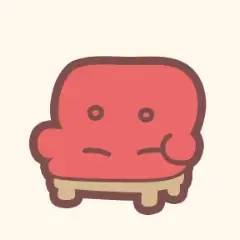 椅子：赤のソファー