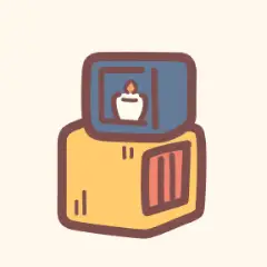 置きもの：キャンドルとシェルフ