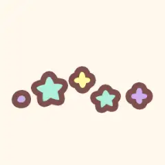 オーナメント：星のステッカー