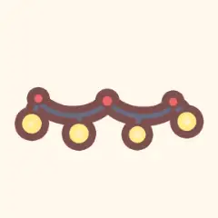 オーナメント：にぎやかな電飾