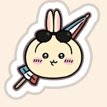 うさぎ（ビーチ）(スタンプ)