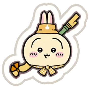 うさぎ（ピクニック）(スタンプ)